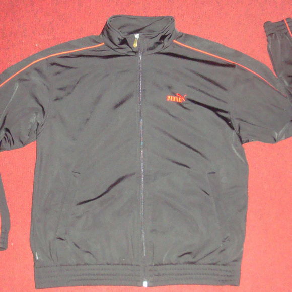 puma black track jacket